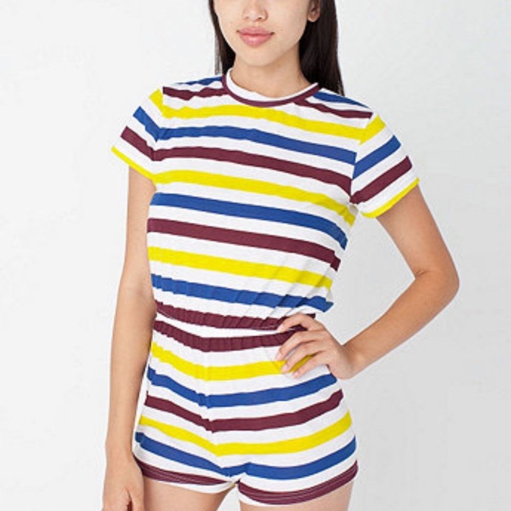 American Apparel Striped Romper
